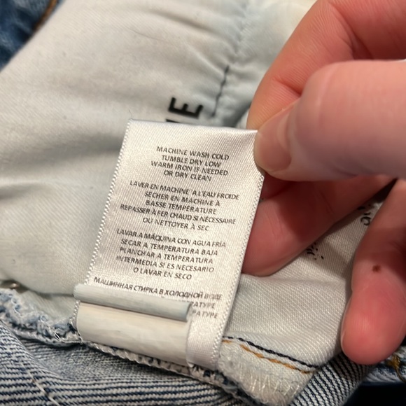 Re/Done 90s High Rise Ankle Crop Hazey Indigo - Picture 10 of 12